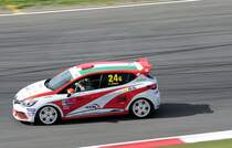 # 24, Renault Clio R.S. IV Cup, Fahrer:A.Citera(AUT), Mitzieher beim Rennen im Rahmenprogramm des ADAC GT Masters am 5.8.2017 auf dem Nürburgring