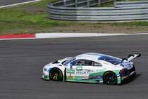 #2 Audi R8 LMS fahrer: Jeffrey Schmidt & Christopher Haase vomTeam  Montaplast by Land-Motorsport wärend dem Samstagsrennen auf dem Nürburgring, ADAC GT Masters
