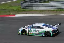 #2 Audi R8 LMS fahrer: Jeffrey Schmidt & Christopher Haase vomTeam  Montaplast by Land-Motorsport wärend dem Samstagsrennen auf dem Nürburgring, ADAC GT Masters