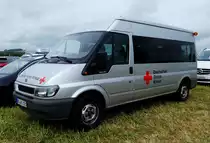 =Ford Transit des DRK steht im Mai 2017 bei der Rettmobil in Fulda