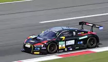 #4 Aust Motorsport(DEU), Audi R8 LMS Fahrer:D.Marschall & P.Niederhauser, im Samstagsrennen auf dem Nürburgring, ADAC GT Masters am 5.8.2017