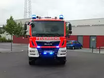 Feuerwehr Kleinostheim MAN TGM HLF20 (Florian Kleinostheim 40/1) bei einen Fototermin am 12.08.17. Dieses Fahrzeug wurde am 07.08.17 in Dienst gestellt. Es hat einen Magirus Aufbau