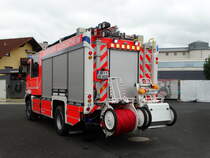 Feuerwehr Kleinostheim MAN TGM HLF20 (Florian Kleinostheim 40/1) bei einen Fototermin am 12.08.17. Dieses Fahrzeug wurde am 07.08.17 in Dienst gestellt. Es hat einen Magirus Aufbau