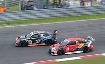 #40 D.Koster, gegen #84 M.Sandberg beide im Audi RS 3 LMS im ADAC TCR Germany, im Rahmenprogramm des ADAC GT-Masters Nürburgring am 5.8.2017.