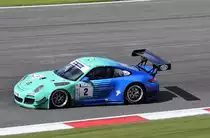 Ulrich Becker mit der Startnummer: 2 im Porsche 997 GT3 R, im Rahmenprogramm des ADAC GT-Masters Nürburgring am 5.8.2017. 