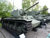 Der schwere Panzer KW-1 im Zentralmuseum der russischen Streitkräfte (Moskau, Mai 2016)