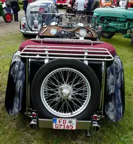 =MG T-Type, ausgestellt im Mai 2017 in der Burgenstadt Schlitz