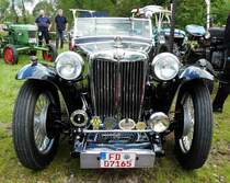 =MG T-Type, ausgestellt im Mai 2017 in der Burgenstadt Schlitz