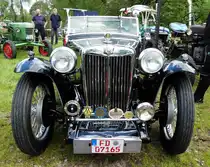 =MG T-Type, ausgestellt im Mai 2017 in der Burgenstadt Schlitz