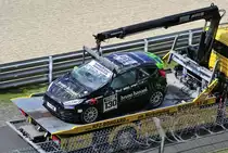 Keinen guten Rennausgang hatte die Startnummer 130, Ralf Glatzel im Ford Fiesta ST,  beim Spezial Tourenwagen Trophy, im Rahmenprogramm des ADAC GT-Masters Nürburgring am 5.8.2017