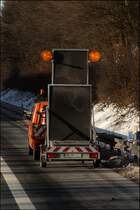 Moderne Vorabsicherung: LED-Vorabsicherung wird aufgestellt. (12.01.2009)
