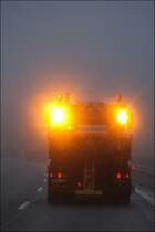 MAN 19.364 der AM L�denscheid durchf�hrt den Morgennebel auf der A45. (14.01.2009)
