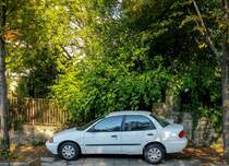 Geo Metro, so wurde die (leicht veränderte Variante des) Suzuki Swift in den vereinigten Staaten vermarktet. Aufnahmedatum: 18.08.2017
