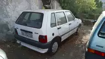 Heckansicht eines Fiat Uno SX. 1983 - 1985. Ischia-Porto/Kampanie am 10.08.2017.