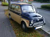 Fiat 500 D Giardiniera. 1960 - 1966. Der abgelichtete Wagen trägt die Aufschrift Special. Wer weiß mehr?. 4. Saarner Oldtimer Cup am 03.09.2017 in Mülheim an der Ruhr.
