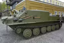 Der Transportpanzer BTR-50 im Technikmuseum Vadim Zadorozhny (Moskau, Mai 2016)