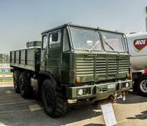 Csepel D-566. Die Csepel Werke hat 3013 Exemplaren gebaut (1967-1976). Technische Daten: 9.5 Tonnen Eigengewicht, Höchstgeschwindigkeit: 80Km/Stunde, 6x6 Antrieb, Raba-MAN HM6MAX Motor mit 200Ps und 730Nm. Aufnahmedatum: 26.08.2017