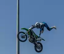 Motocross-Stunt am 26.08.2017 auf dem Hungaroring ( Rahmenprogram auf dem ETRC Rennen).