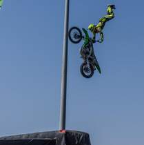 Motocross-Stunt am 26.08.2017 auf dem Hungaroring ( Rahmenprogram auf dem ETRC Rennen).