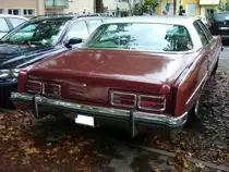 Heckansicht eines Pontia Catalina fourdoor Sedan des Modelljahres 1974. Duke of Downtown am 09.09.2017 in Essen-Rüttenscheid.