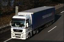 Unbekannter MAN TGA (vermutlich 18.440) aus Frankreich. (15.01.2009)
