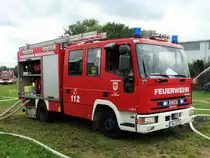 Feuerwehr Bruchköbel IVECO LF8/6 (Florian Bruchköbel 1-42-1) am 09.09.17 bei einer Jugendfeuerwehr Großübung in Maintal Wachenbuchen