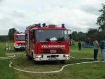Feuerwehr Bruchköbel IVECO LF8/6 (Florian Bruchköbel 1-42-1) am 09.09.17 bei einer Jugendfeuerwehr Großübung in Maintal Wachenbuchen