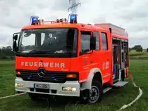 Feuerwehr Langenselbold Mercedes Benz Atego LF10 (Florian Langenselbold 1-43-1) am 09.09.17 bei einer Jugendfeuerwehr Großübung in Maintal Wachenbuchen