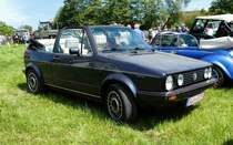 =VW Golf I Cabrio gesehen bei der Oldtimerausstellung in Thalau im Mai 2017