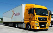 =MAN-Sattelzug der Spedition PATINTER rastet im Mai 2017 an der A 3