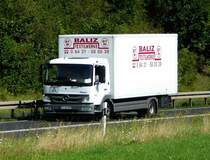 =MB Atego der BALIZ-Textilwerke unterwegs auf der B27 im August 2017