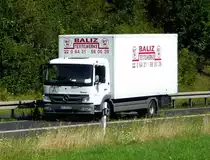 =MB Atego der BALIZ-Textilwerke unterwegs auf der B27 im August 2017