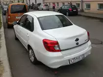 Der Datsun on-Do basiert auf dem Lada Granta; St. Petersburg, 10.9.17