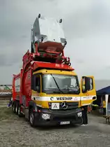 Helmut Westarp Mercedes Benz Antos Müllfahrzeug am 24.09.17 beim Hafenfest im Bayernhafen Aschaffenburg