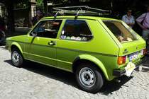 =VW Golf I L, 50 PS, Bj. 1976, steht anl. der ADAC Deutschland Klassik 2017 in Fulda, Juli 2017