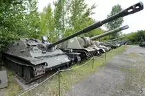 Die Luftlande-Selbstfahrlafette ASU-85 in der Zweigstelle Fort IX  Sadyba  des Armeemuseums Warschau. (August 2011)