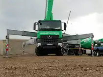 Heidelderger Beton Mercedes Benz Arocs Betonpumpe am 24.09.17 beim Hafenfest im Bayernhafen Aschaffenburg