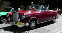 =MB 220 S Cabriolet, 100 PS, Bj. 1956, gesehen anl. der ADAC Deutschland Klassik 2017 in Fulda, Juli 2017