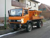 Mercedes Benz 917 als Winterdienstfahrzeug der Gemeindeverwaltung Petersberg am 21.01.2009 in 36100 Petersberg-Marbach