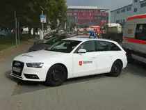 Malteser Audi A4 Avant KdoW am 30.09.17 bei der Katstrophenschutz Übung Frankopia im Osthafen