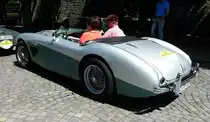 =Austin Healey 100-Six Four-Seater, 102 PS, Bj. 1956, gesehen anl. der ADAC Deutschland Klassik 2017 in Fulda, Juli 2017