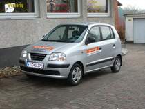 Hyundai Atos als Lieferfahrzeug einer Pizzeria am 21.01.09 in 36100 Petersberg-Marbach