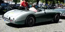 =Austin Healey 100-Six Four-Seater, 102 PS, Bj. 1956, gesehen anl. der ADAC Deutschland Klassik 2017 in Fulda, Juli 2017