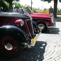 = wer hat die Nase vorn? MB 220 S oder Wanderer W 23?, gesehen anl. der ADAC Deutschland Klassik 2017 in Fulda, Juli 2017