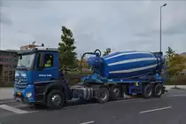 . Mercedes Benz Arocs 2546, mit einem Betonmischer Auflieger gesehen am 05.10.2017 