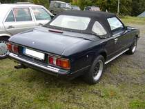 Heckansicht eines Toyota Celica Ta4 Cabriolet der Modelljahre 1980 bis 1982. 1. Oldtimertreffen am Mülheimer Ruhrgebietsladen am 07.10.2017.
