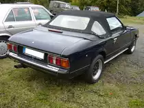 Heckansicht eines Toyota Celica Ta4 Cabriolet der Modelljahre 1980 bis 1982. 1. Oldtimertreffen am Mülheimer Ruhrgebietsladen am 07.10.2017.