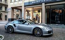 Porsche 911 (997), gesehen in der Innenstadt von Frankfurt am Main am 22.09.2017