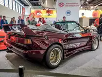 VW Scirocco I, getunt von Rieger. Aufname: Frankfurt Motor Show 2017, Sonderausstattung: Die wilden 70er (The Wild 70's).