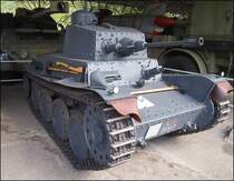 Kampfpanzer Praga LTL-H, Panzerwagen 39 (Baujahre 1939) mit 24mm halbautomatische kanone PzW K38, in Armeemuseums VHU Lešany am 7.10.2017